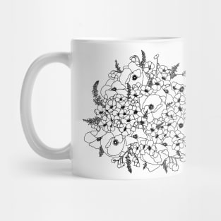 May Birth Month Flower Bouquet Mug